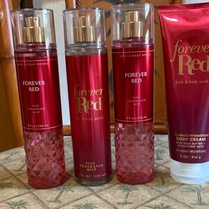 Bath & Body Works Forever Red Fragrance Mist & Body Cream Set